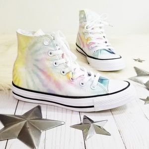 Pastel Tie Dye High Top Chuck Taylors